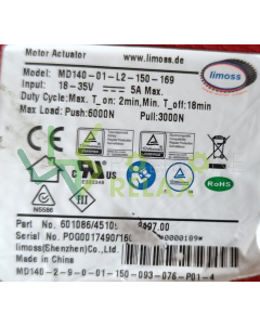 Motore Limoss MD140-01-L2-150-169 Part n. 601086  -  6000 N