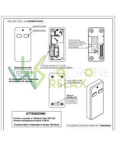 Telecomando CIAR cod. N500040906 