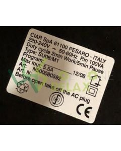 Alimentatore originale per poltrone Ciar SpA N500080771 per mercato americano a 110VUS